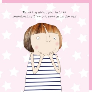 Greeting Card - Sweets in the car